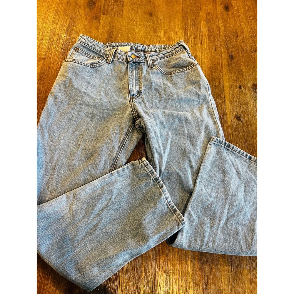 Carhartt WB160 AIO Womens Light Wash Denim Straight Leg Jeans Size 8 x 30